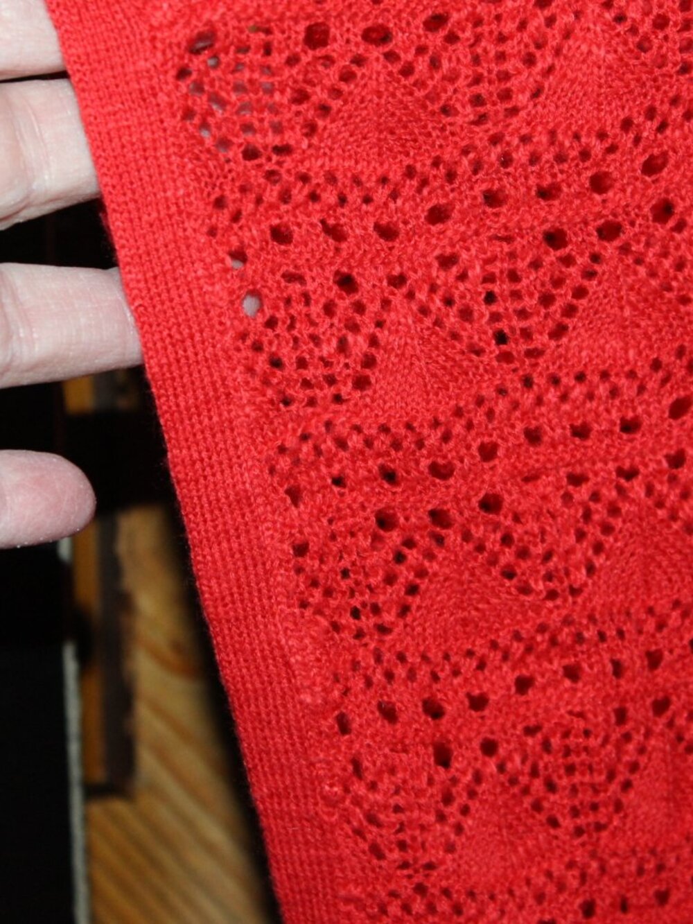NWT Torrid red crochet open front duster cardigan 5/6(28W-30W)  Pretty! - Picture 2 of 7